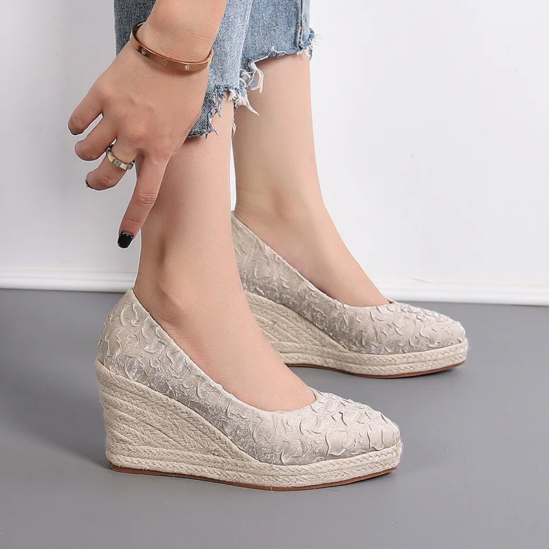 8cm Size 34-42 Breathable Comf - đánh giá và giá Espadrille Slip On
