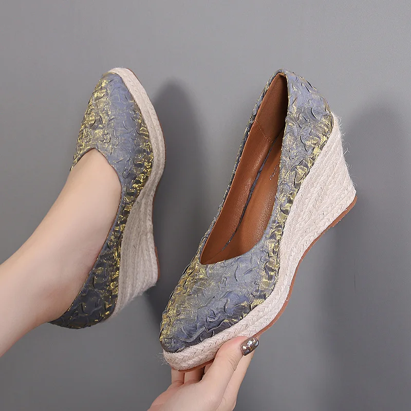 8cm Size 34-42 Breathable Comf - đánh giá và giá Espadrille Slip On