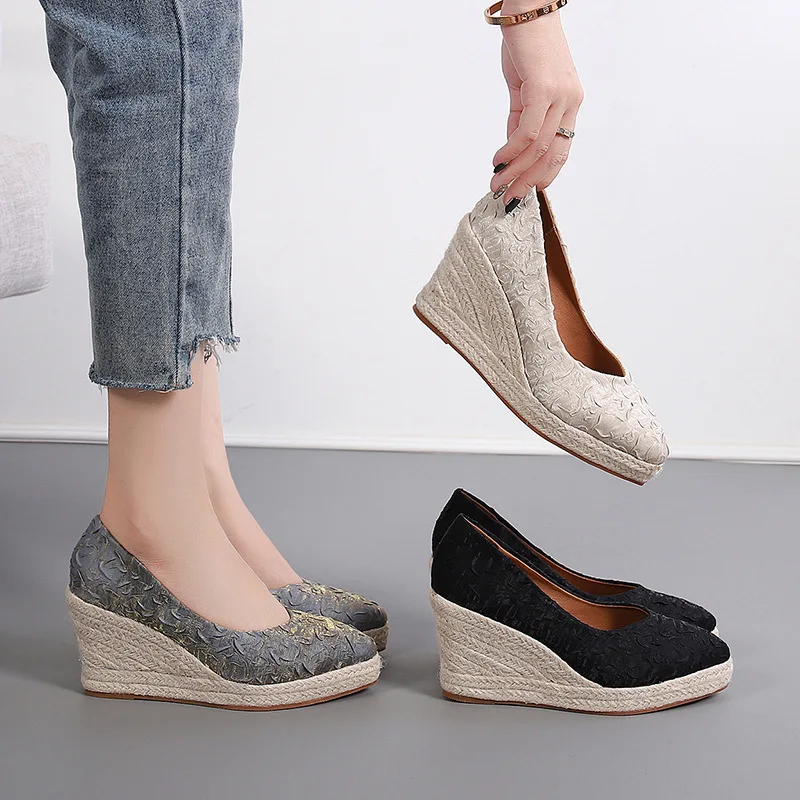 8cm Size 34-42 Breathable Comf - đánh giá và giá Espadrille Slip On