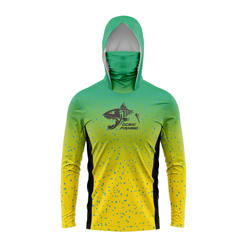 UPF50+ Hooded Fishing Shirt Bu - đánh giá và giá Tee Graphic Print