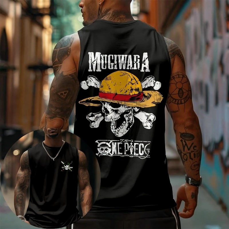 One Piece Mugiwara Straw Hat S - đánh giá và giá Tank Top Muscle
