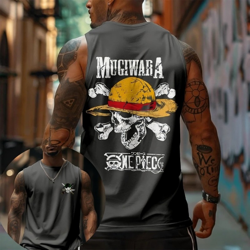 One Piece Mugiwara Straw Hat S - đánh giá và giá Tank Top Muscle