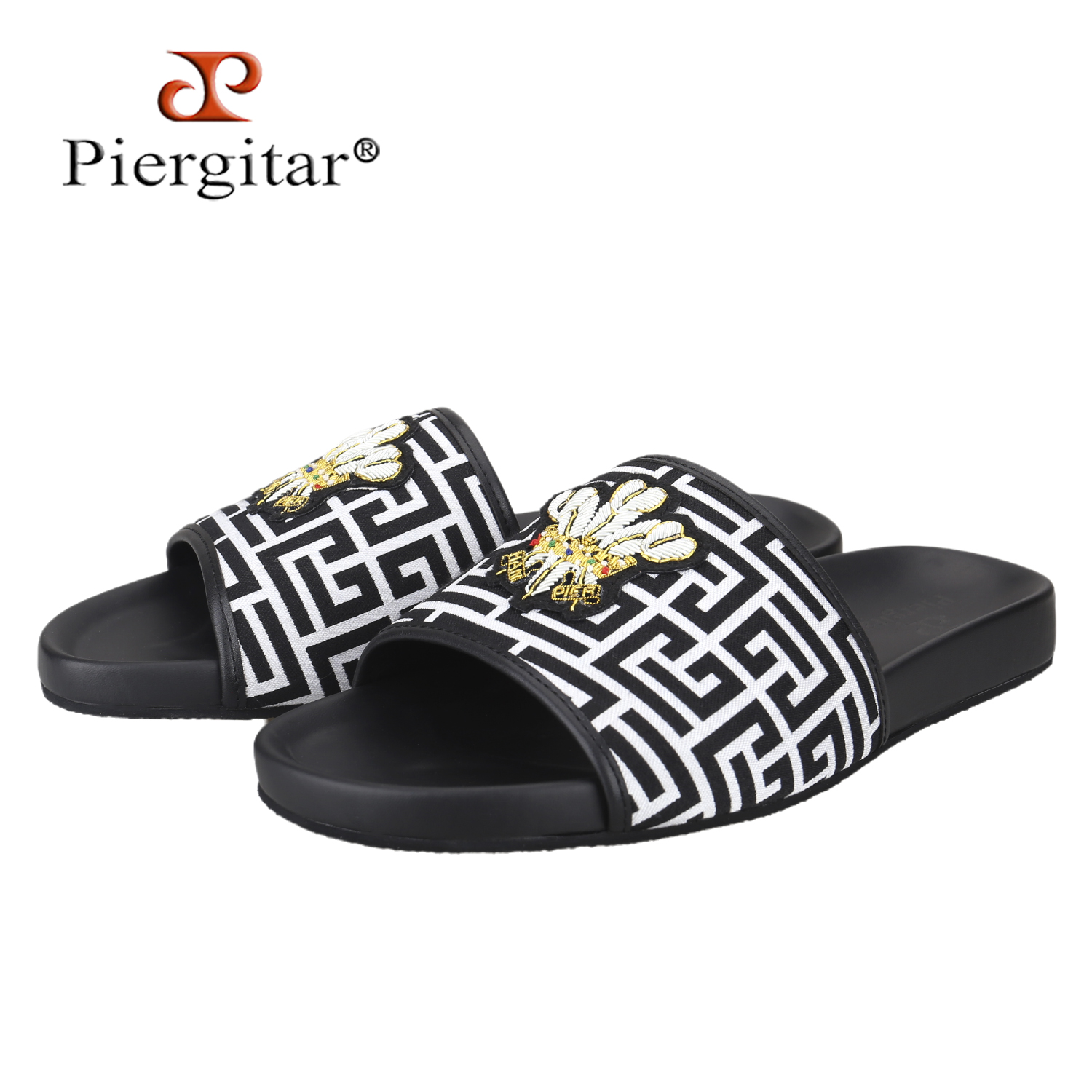 Piergitar Summer Model Black A - đánh giá và giá Flip Flop Leather Men
