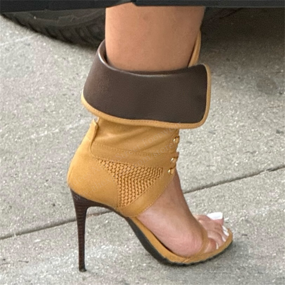 Women Open Toe Stilettos Lace  - đánh giá và giá Casual Sandal Leather