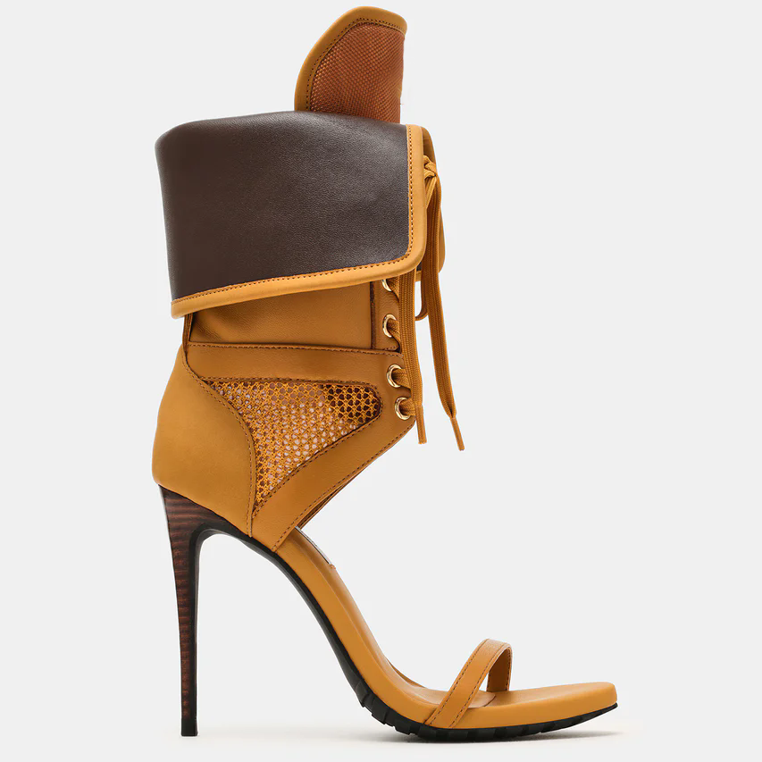 Women Open Toe Stilettos Lace  - đánh giá và giá Casual Sandal Leather