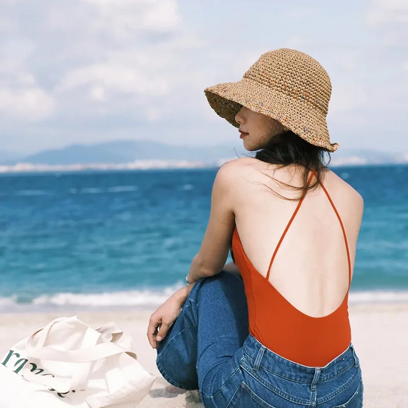 Summer Sun Hats for Women Stra - đánh giá và giá Bucket Hat Straw