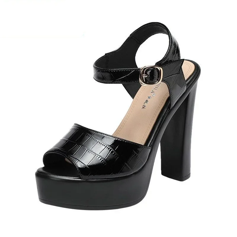 10cm 13cm Fashion Genuine Leat - đánh giá và giá Casual Sandal Leather