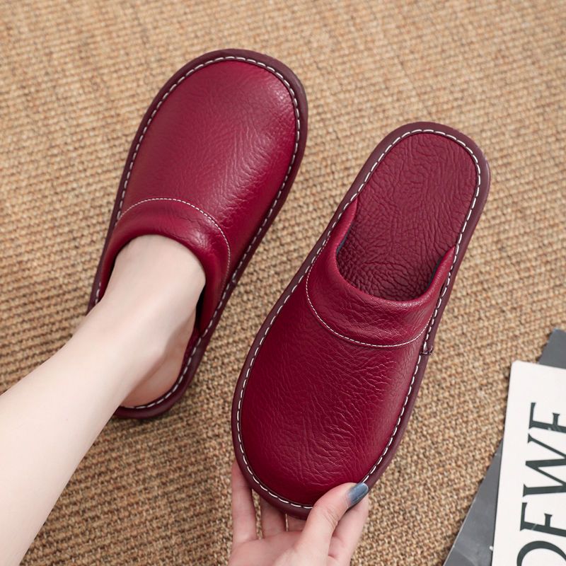 Home Leather Slippers Men and  - đánh giá và giá Flip Flop Leather Men