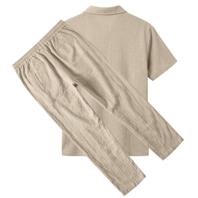 Men's 2 Piece Polo Set Short S - đánh giá và giá Short Linen Drawstring