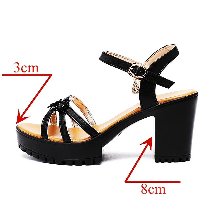 8cm Small Size 32-43 Elegant F - đánh giá và giá Casual Sandal Leather